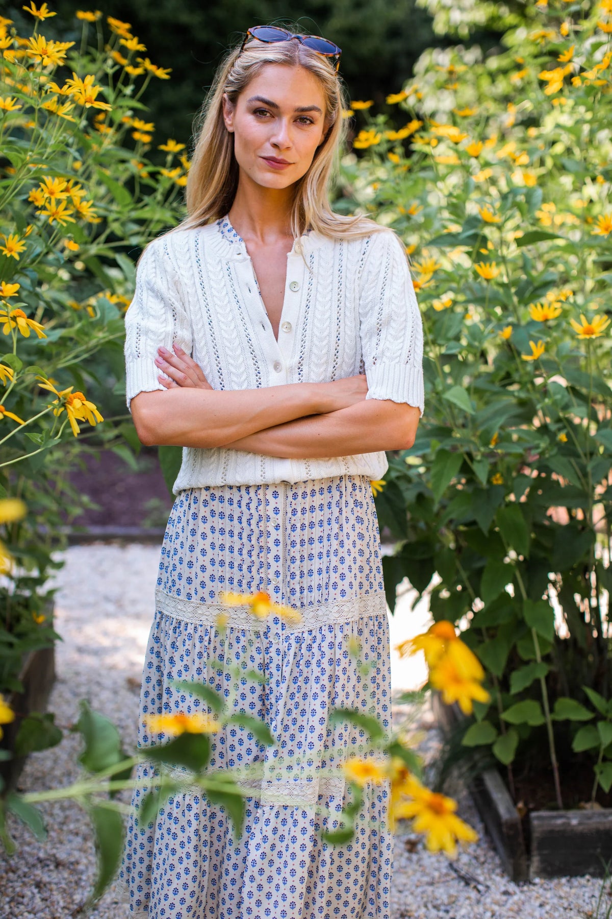 Leah Pointelle Cardigan