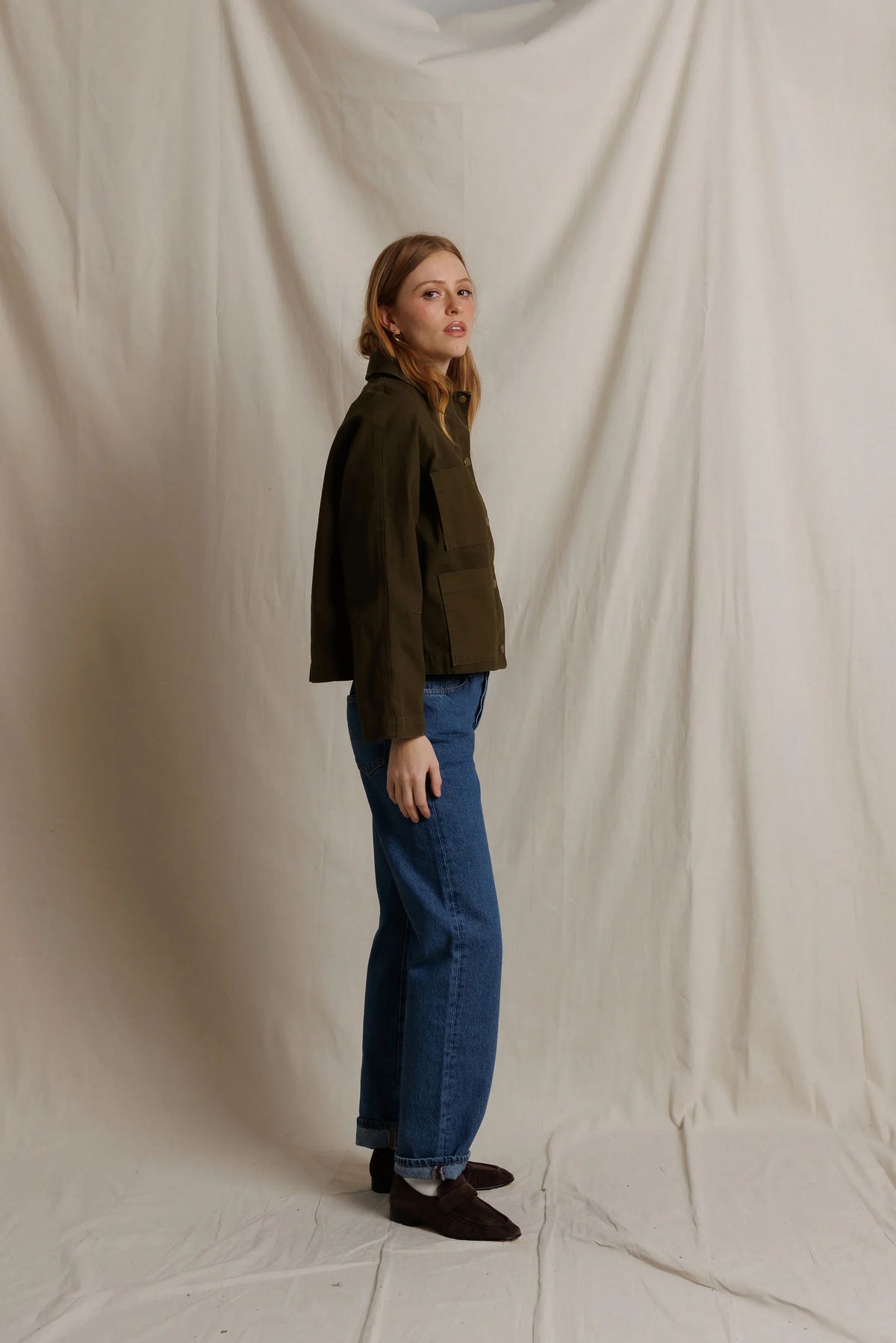 Raine Cotton Canvas Utility Jacket