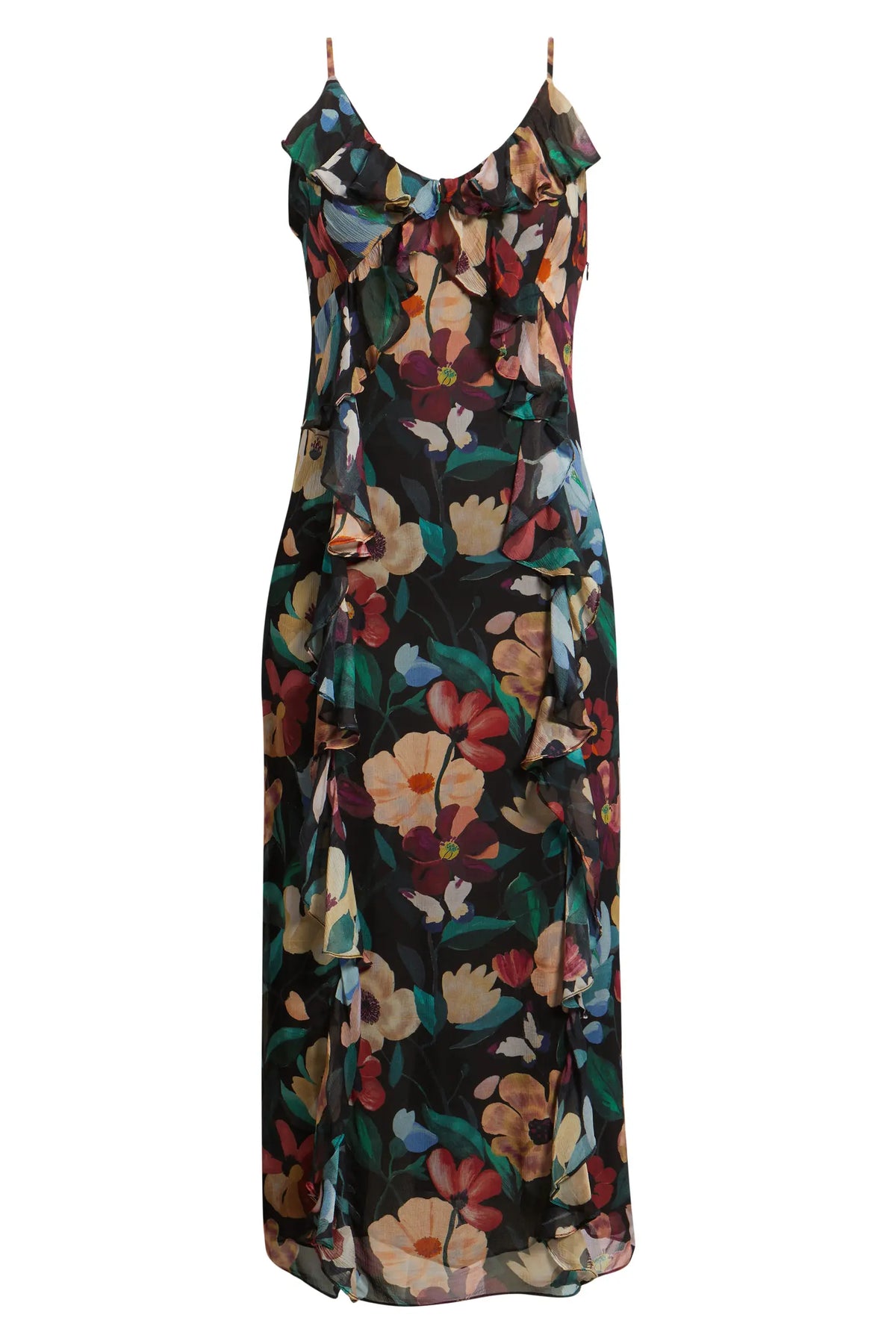 Sorsha Ankle Dress in Black Andalusia