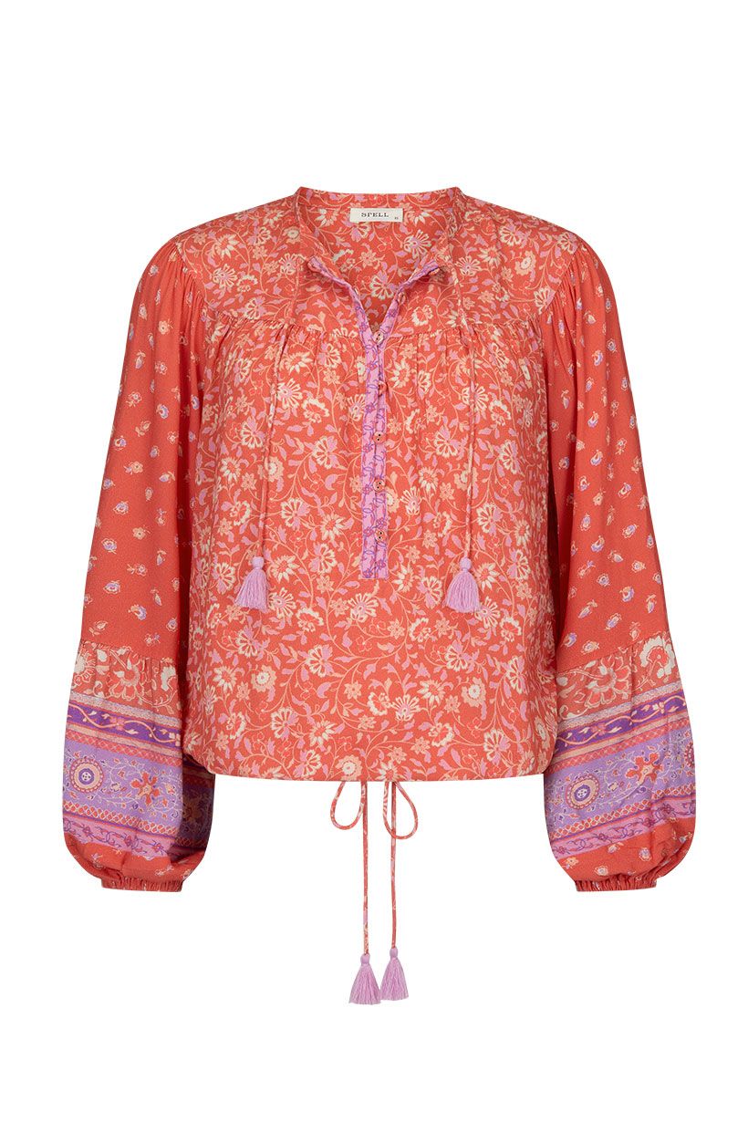 Sunshine Bandit Blouse in Cayenne