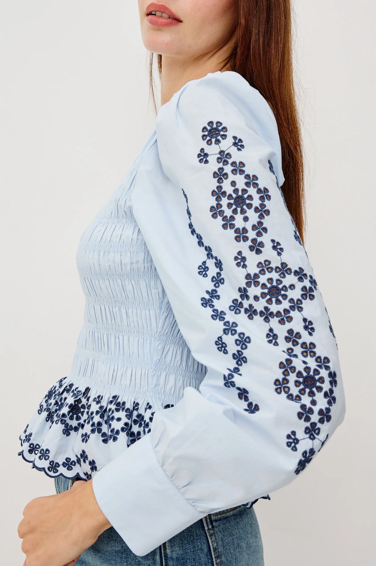 Tabi Top in Blue Bird