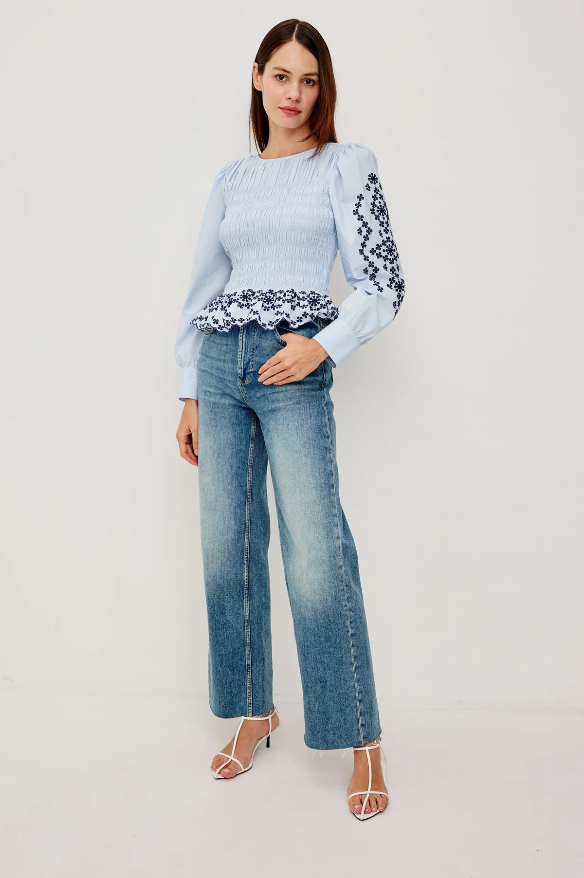 Tabi Top in Blue Bird