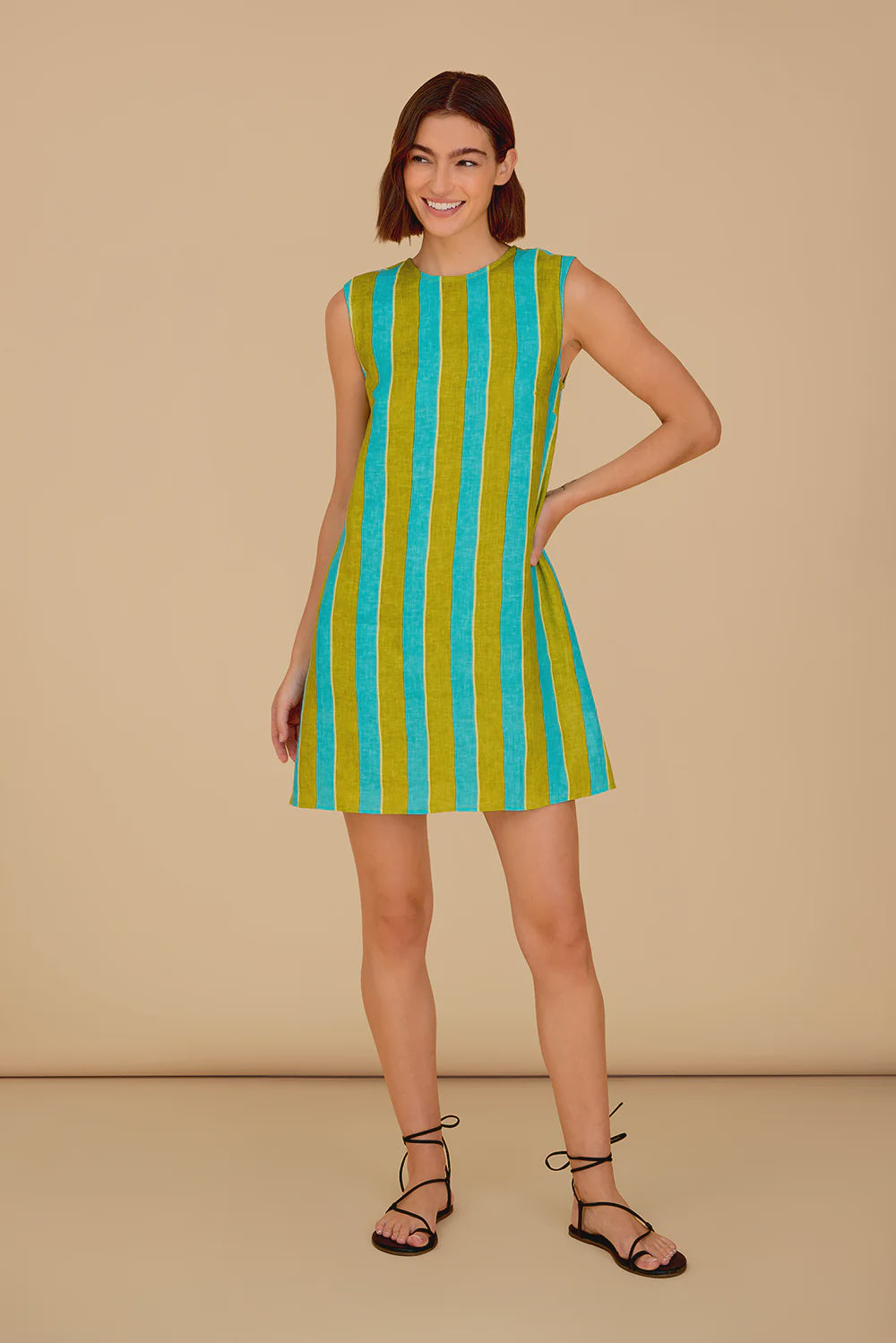 Wynn Dress in Citrus Stripe
